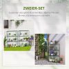 outsunny-set-de-2-rafturi-pentru-flori-etajera-pentru-plante-cu-4-niveluri-otel-verde-70-x