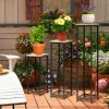 outsunny-set-suporturi-pentru-flori-3-bucati-otel-si-lemn