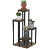 outsunny-suport-pentru-flori-4-niveluri-maro-40-x-40-x-81cm