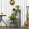 outsunny-suport-pentru-flori-4-niveluri-maro-40-x-40-x-81cm