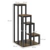 outsunny-suport-pentru-flori-4-niveluri-maro-40-x-40-x-81cm