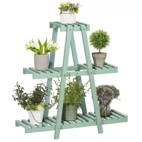 outsunny-suport-pentru-flori-pentru-6-ghivece-lemn-verde-deschis-76-x-26-x-76-cm