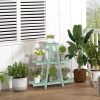 outsunny-suport-pentru-flori-pentru-6-ghivece-lemn-verde-deschis-76-x-26-x-76-cm