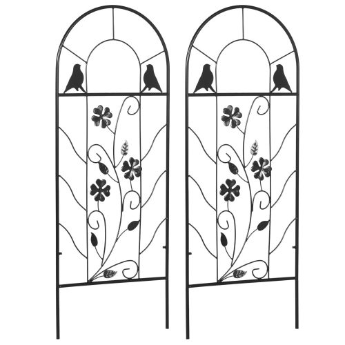 outsunny-2-suporturi-grilaj-pentru-plante-cataratoare-metal-negru-38-x-98-cm-set-de-2