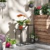 outsunny-set-suporturi-pentru-flori-2-bucati-otel-negru
