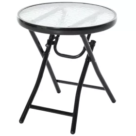 outsunny-masa-de-gradina-rotunda-otel-cu-blat-din-sticla-negru-45cm