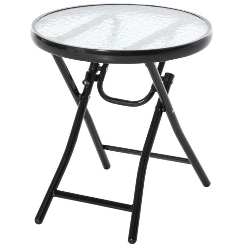outsunny-masa-de-gradina-rotunda-otel-cu-blat-din-sticla-negru-45cm