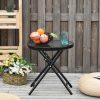 outsunny-masa-de-gradina-rotunda-otel-cu-blat-din-sticla-negru-45cm