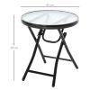 outsunny-masa-de-gradina-rotunda-otel-cu-blat-din-sticla-negru-45cm