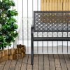 outsunny-banca-de-gradina-pentru-2-persoane-cu-spatar-si-cotiere-din-otel-model-floral-max