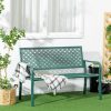 outsunny-banca-de-gradina-pentru-2-persoane-cu-spatar-si-cotiere-din-otel-model-floral-max-1