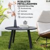 outsunny-masa-de-gradina-rotunda-otel-negru-70-cm