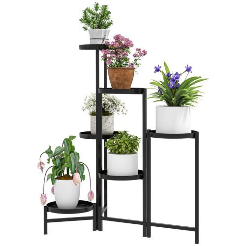 outsunny-suport-pentru-flori-6-niveluri-metalic-80-cm-inaltime-negru