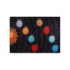 Covor pentru cameră de copii, galaxie, 140 x 190 cm