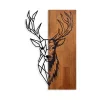 Accesoriu decorativ din lemn, cerb, 33 x 58 cm