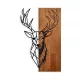Accesoriu decorativ din lemn, cerb, 33 x 58 cm
