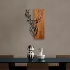 Accesoriu decorativ din lemn, cerb, 33 x 58 cm