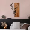 Accesoriu decorativ din lemn, cerb, 33 x 58 cm