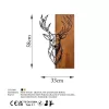 Accesoriu decorativ din lemn, cerb, 33 x 58 cm