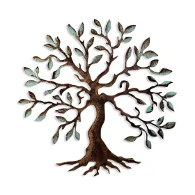 Decorațiune murală metalică, pomul vieții, 60x60 cm