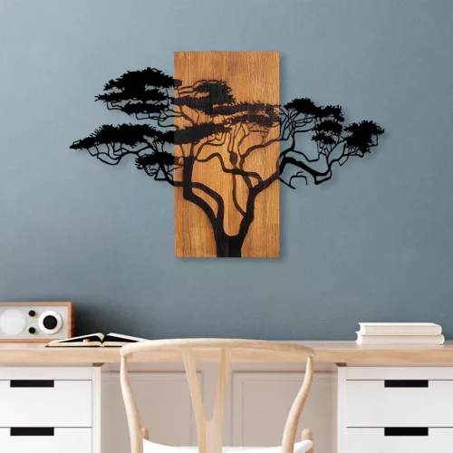 Accesoriu decorativ din lemn, lemn de acacia, 90 x 58 cm
