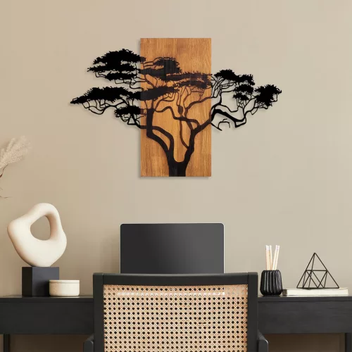 Accesoriu decorativ din lemn, lemn de acacia, 90 x 58 cm
