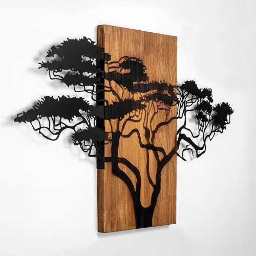 Accesoriu decorativ din lemn, lemn de acacia, 90 x 58 cm