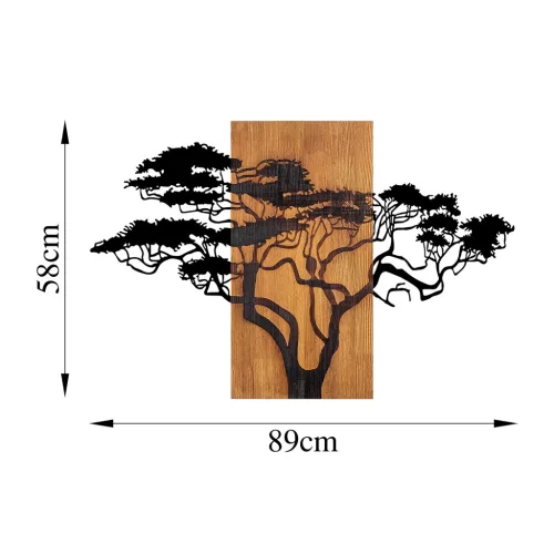 Accesoriu decorativ din lemn, lemn de acacia, 90 x 58 cm