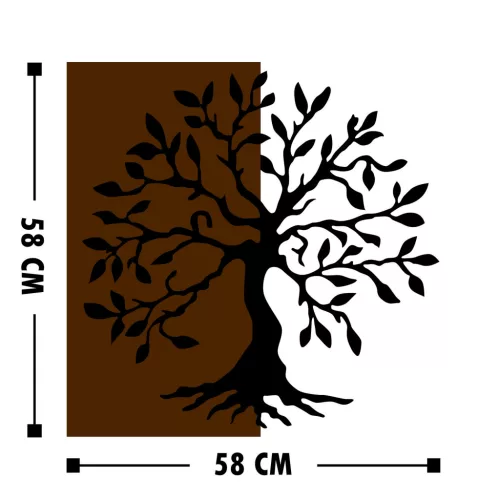 Accesoriu decorativ din lemn, lemn de acacia, 58 x 58 cm