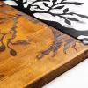 Accesoriu decorativ din lemn, lemn de acacia, 58 x 58 cm