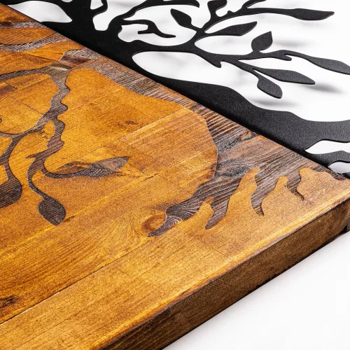 Accesoriu decorativ din lemn, lemn de acacia, 58 x 58 cm
