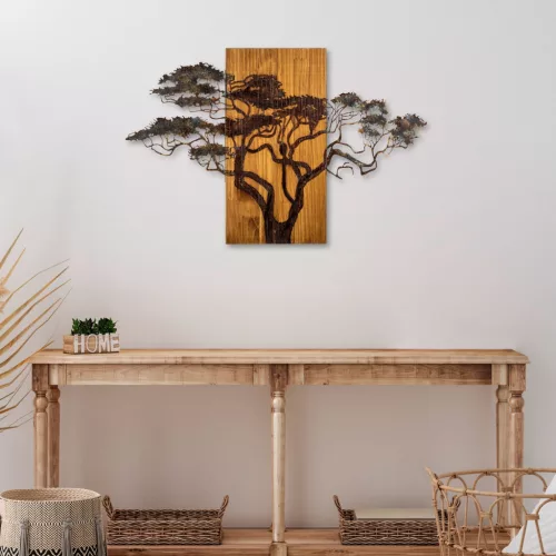 Accesoriu decorativ din lemn, lemn de acacia, 90 x 3 x 58 cm