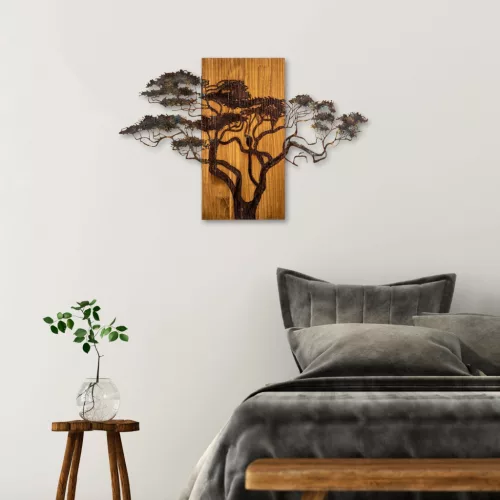 Accesoriu decorativ din lemn, lemn de acacia, 90 x 3 x 58 cm