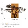Accesoriu decorativ din lemn, lemn de acacia, 90 x 3 x 58 cm