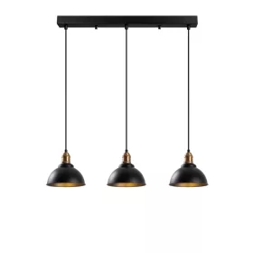 Lampă suspendată Varzan x3, negru-antic