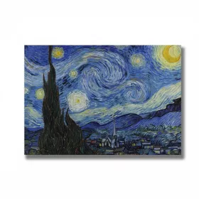 Pictură decorativă pe pânză, cer cu stele, 70 x 100 cm