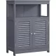 vasagle-sifonier-baie-cu-doua-usi-si-sertare-gri-60x30x80cm