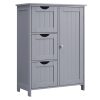 vasagle-sifonier-baie-cu-usi-si-3-sertare-gri-60x30x81cm