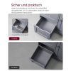 vasagle-sifonier-baie-cu-usi-si-3-sertare-gri-60x30x81cm
