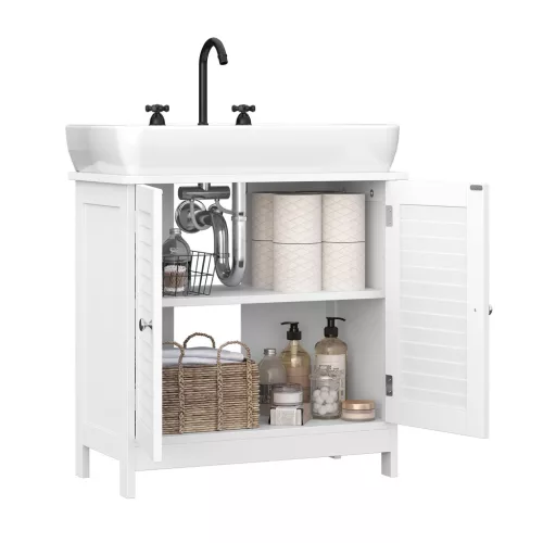 vasagle-dulap-baie-sub-chiuveta-cu-doua-usi-alb-mat-60x30x60cm