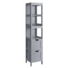 vasagle-dulap-baie-vertical-2-sertare-rafturi-gri-30x30x141cm