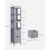 vasagle-dulap-baie-vertical-2-sertare-rafturi-gri-30x30x141cm