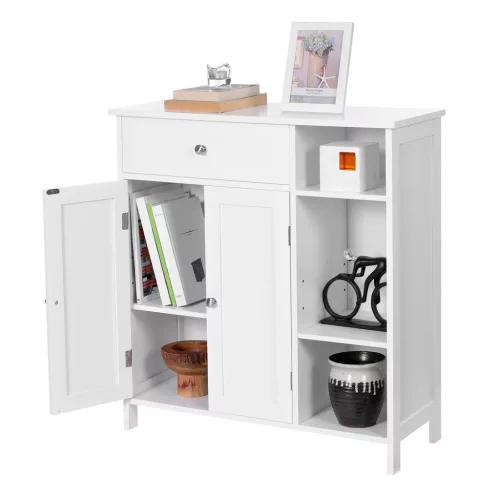 vasagle-sifonier-baie-cu-sertar-doua-usi-in-stil-scandinav-alb-mat-75x30x80cm