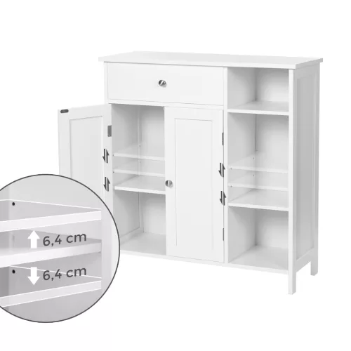 vasagle-sifonier-baie-cu-sertar-doua-usi-in-stil-scandinav-alb-mat-75x30x80cm