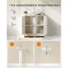 Dulap de baie sub chiuvetă, raft reglabil, alb rustic
