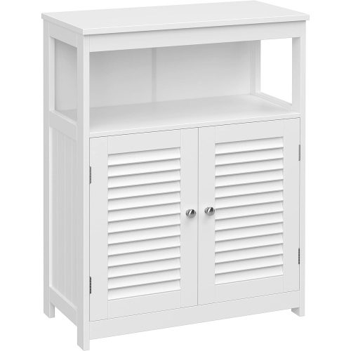 vasagle-sifonier-baie-dulap-cu-usi-alb-60x30x80cm