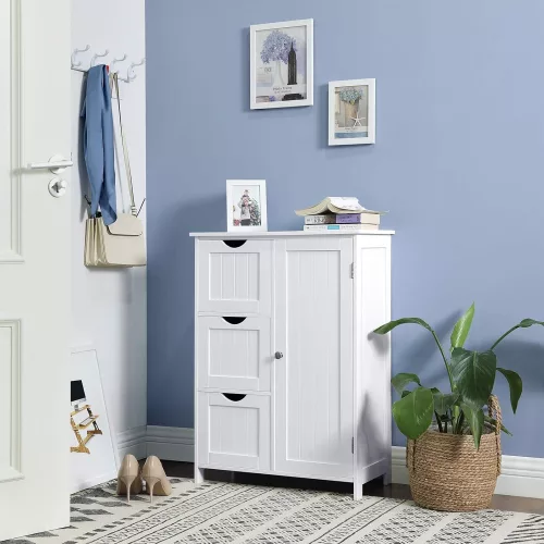 vasagle-dulap-baie-cu-3-sertare-60x30x81cm-alb