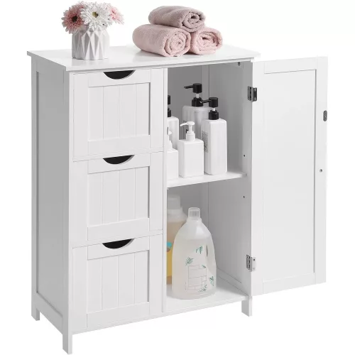 vasagle-dulap-baie-cu-3-sertare-60x30x81cm-alb