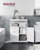 Dulap de baie vertical, 3 sertare, alb 60x30x80cm
