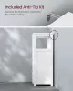 Dulap de baie vertical, 3 sertare, alb 60x30x80cm